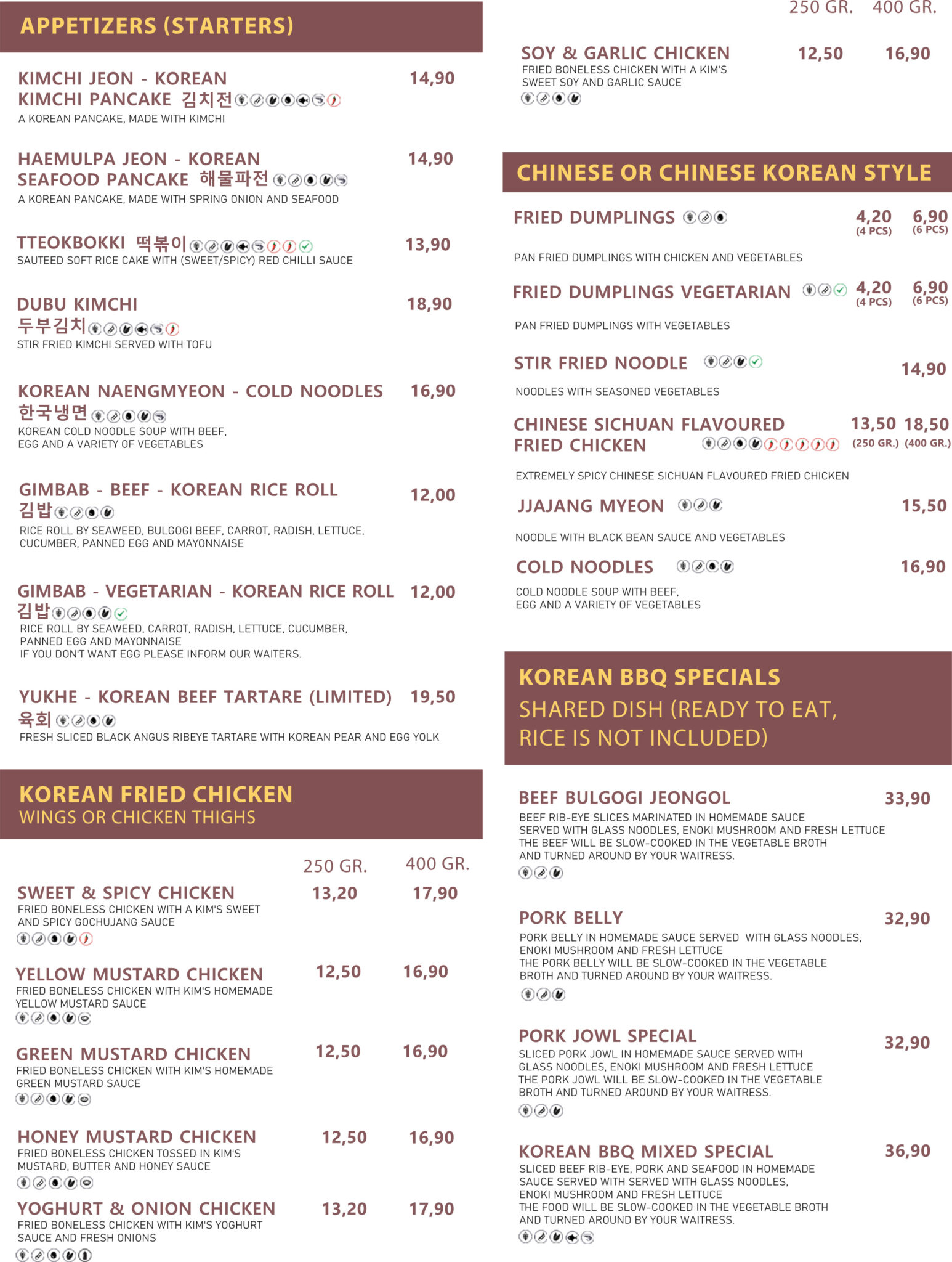 Menu Kim s So Korean Food Centrum Authentic Korean Food menu-kim-s-so-korean-food-centrum-authentic-korean-food